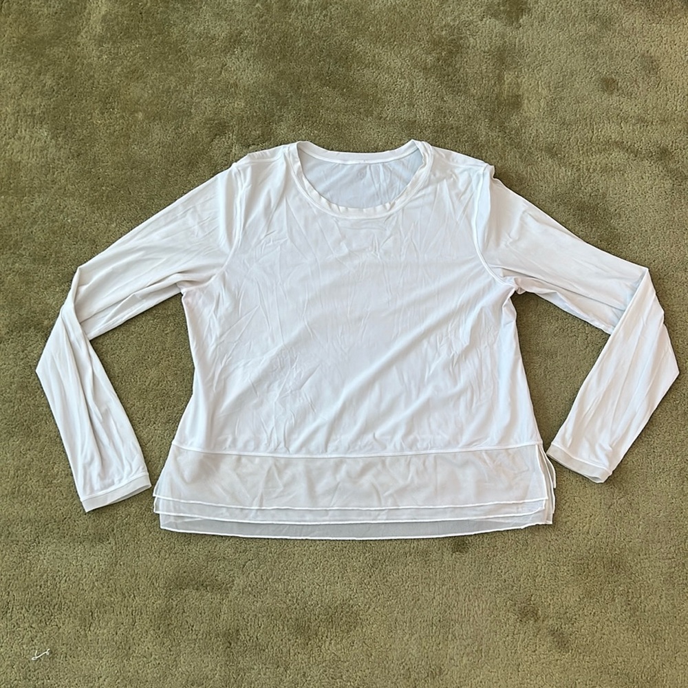 Lululemon Long sleeved White Top